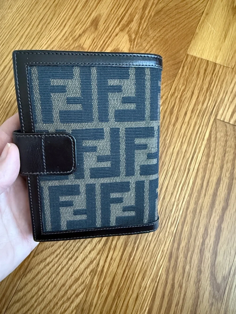 Fendi Brown and Black FF Agenda with Leather Trim - Picture 3 of 12